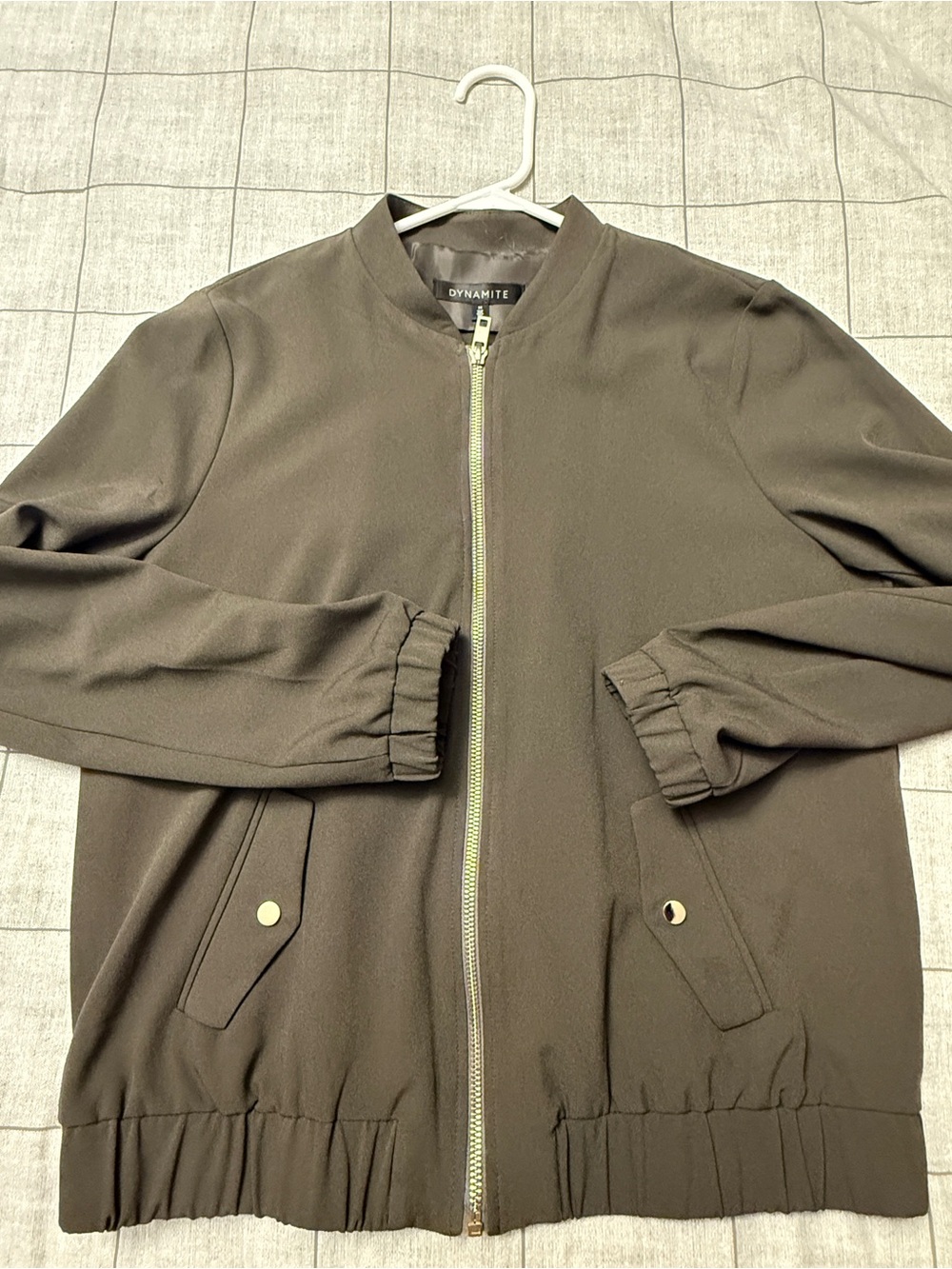 Dynamite Olive Green Bomber Jacket